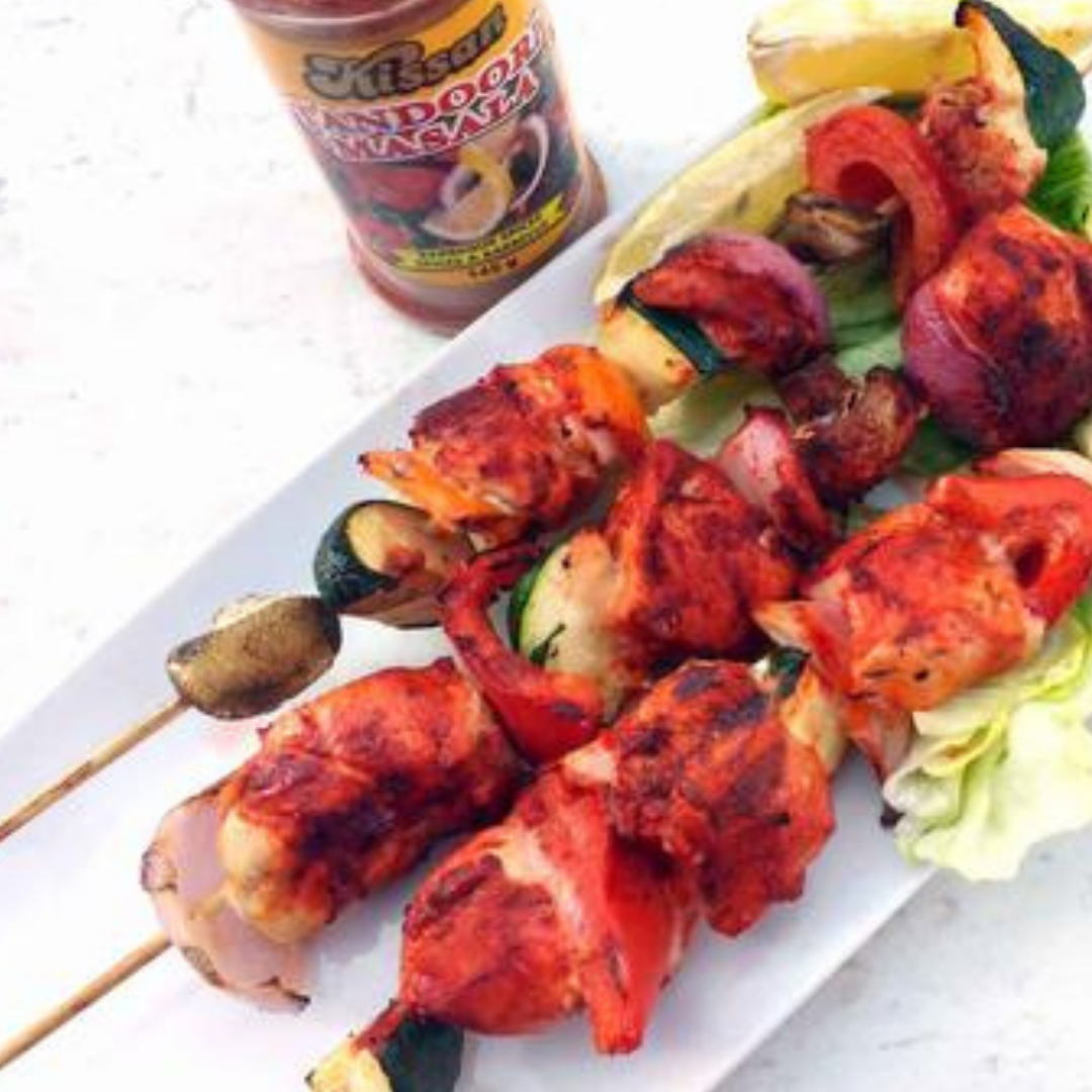 Grilled Chicken Tandoori Skewers