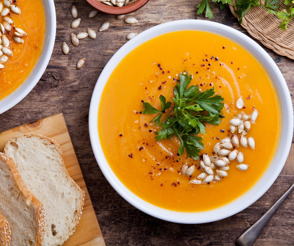 MADRAS-STYLE MUSHROOM AND PUMPKIN SOUP