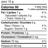 Kissan Crispy Fried Onions Nutrition Facts