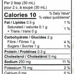 Kissan Hot Chili Sauce 350ml Nutritions Facts