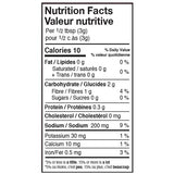 Nutrition Facts Kissan tandoori Masala No MSG