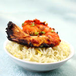 Tandoori Shrimp make with Kissan Tandoori Masala NO MSG and rice