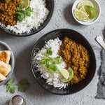 Lentils with Kissan Chana Masala and rice