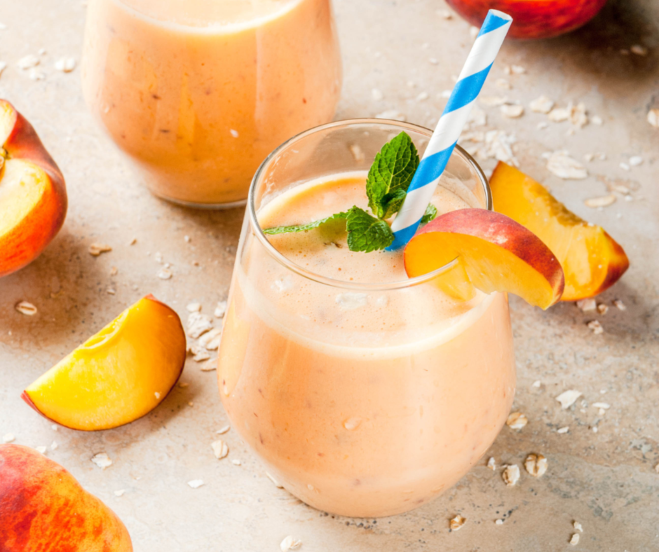 Peach and Alsi Oil Smoothie