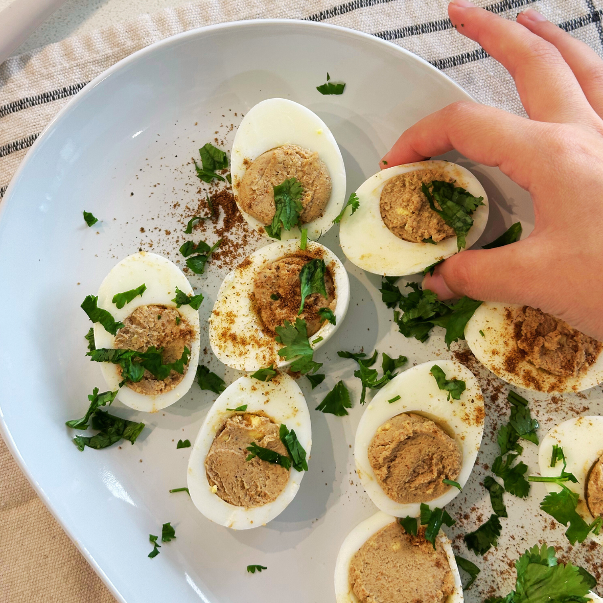 Tandoori Deviled Eggs