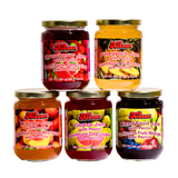Kissan All Jams Mixed Fruit, Mango, Strawberry, Pineapple, Strawberry Jams 375ml