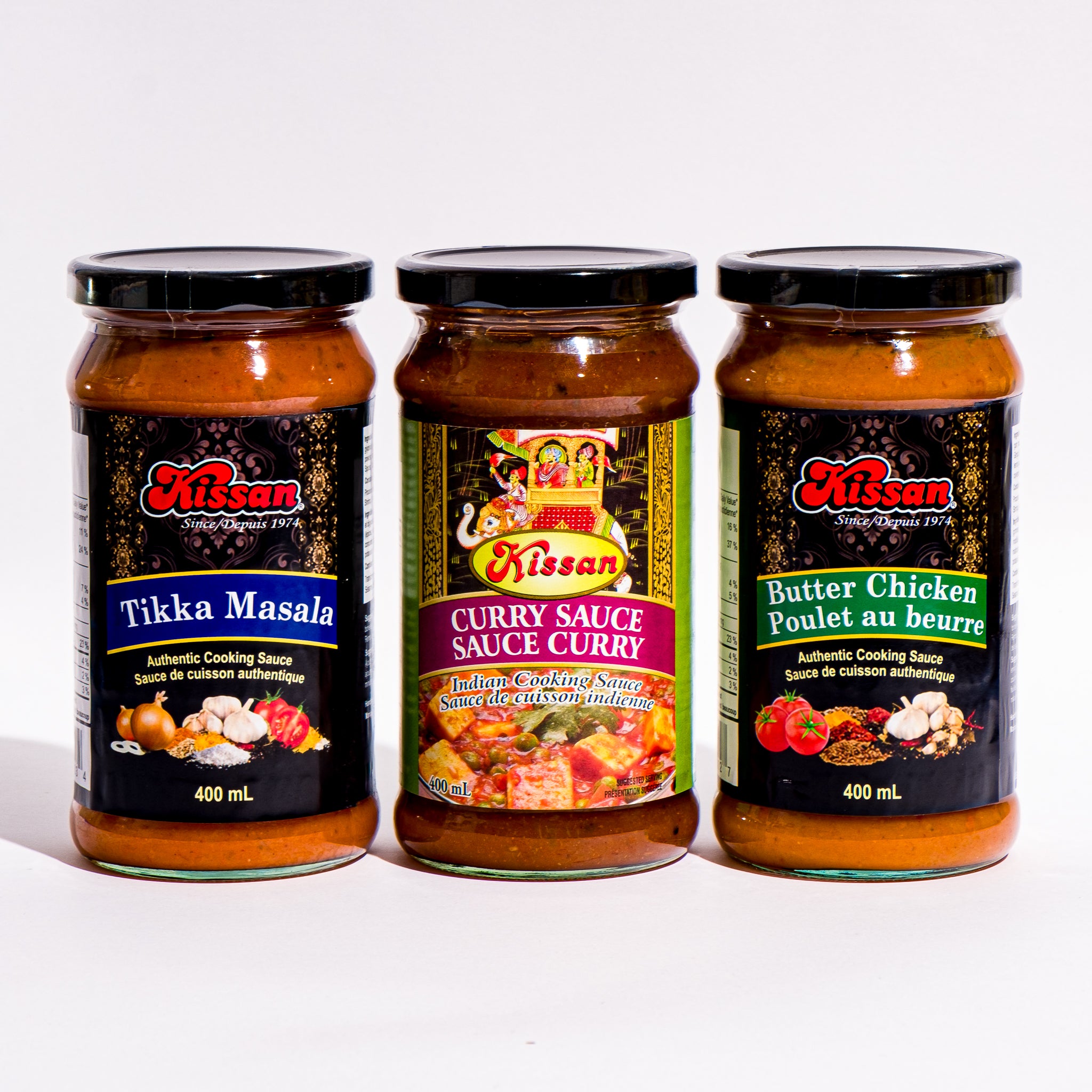 Kissan Tikka Masala, Kissan Curry Sauce, Kissan Butter Chicken 400 ml
