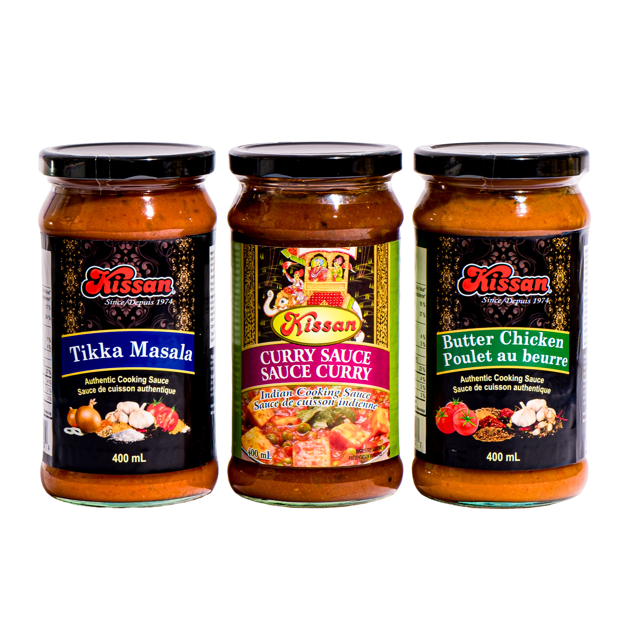 Kissan Tikka Masala, Kissan Curry Sauce, Kissan Butter Chicken 400 ml