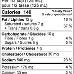 Kissan Butter Chicken Sauce Gourmet Sauce Nutrition Facts