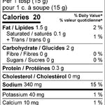 Kissan Tandoori Paste Nutrition Facts