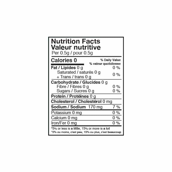 Kissan Food Color Green Nutrition Facts