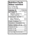 Kissan Tandoori Masala 145g Nutrition Facts