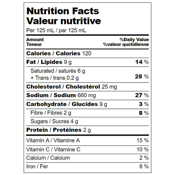 Kissan Tikka Masala Sauce 400ml Gourmet Sauce Nutrition Facts
