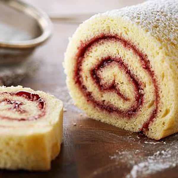 Swiss Jam Rool with Guava Jam inside