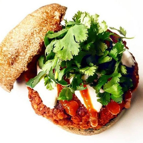 Tandoori Lentil Burger make with Kissan Tandoori Masala